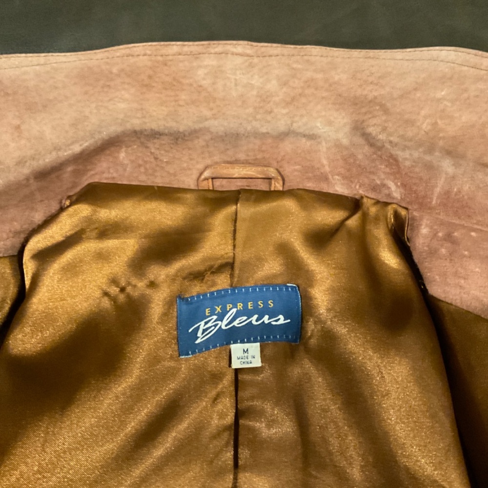 Light Brown Suede Jacket Fully Lined - image 6